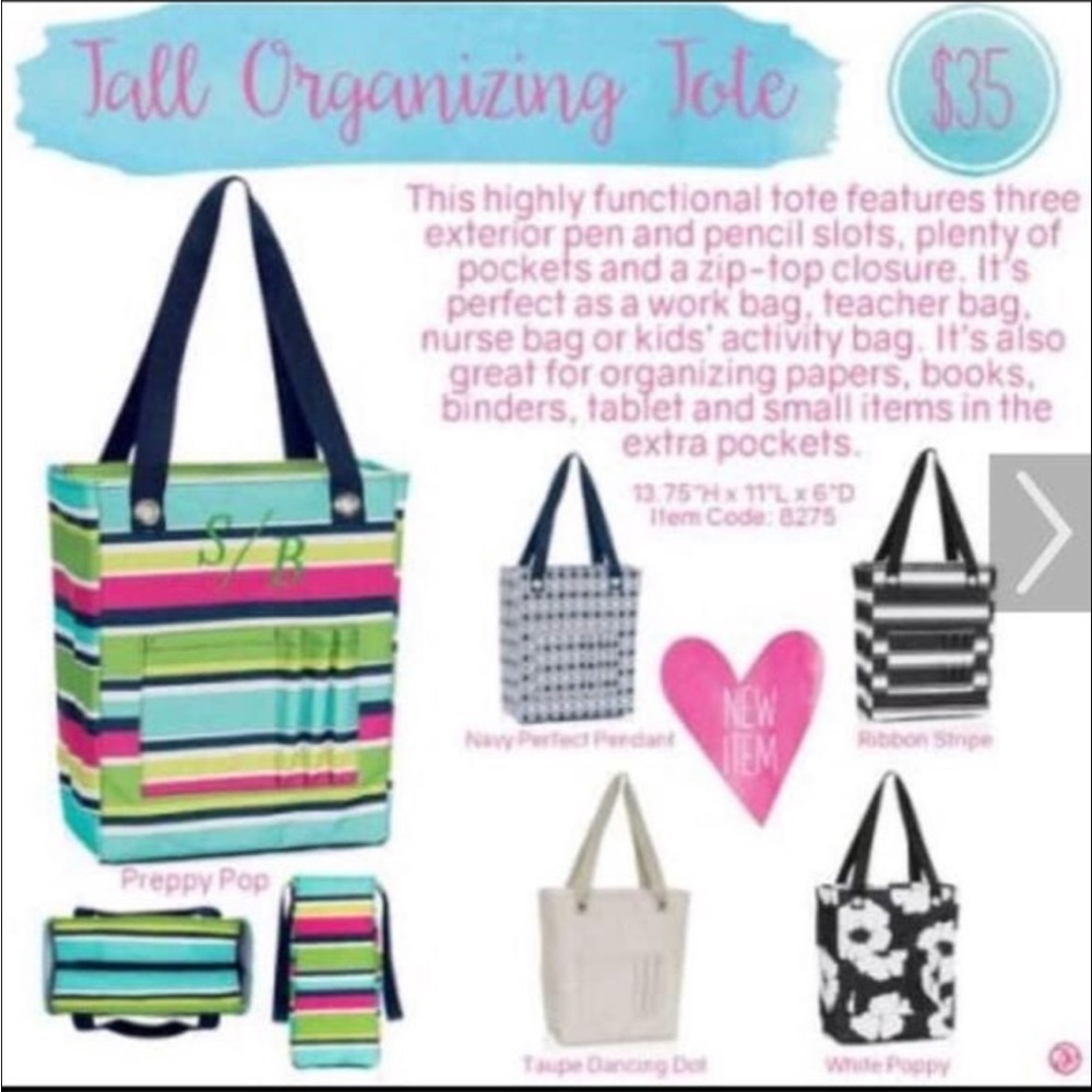 Two NEW Thirty one tall organizing zip totes